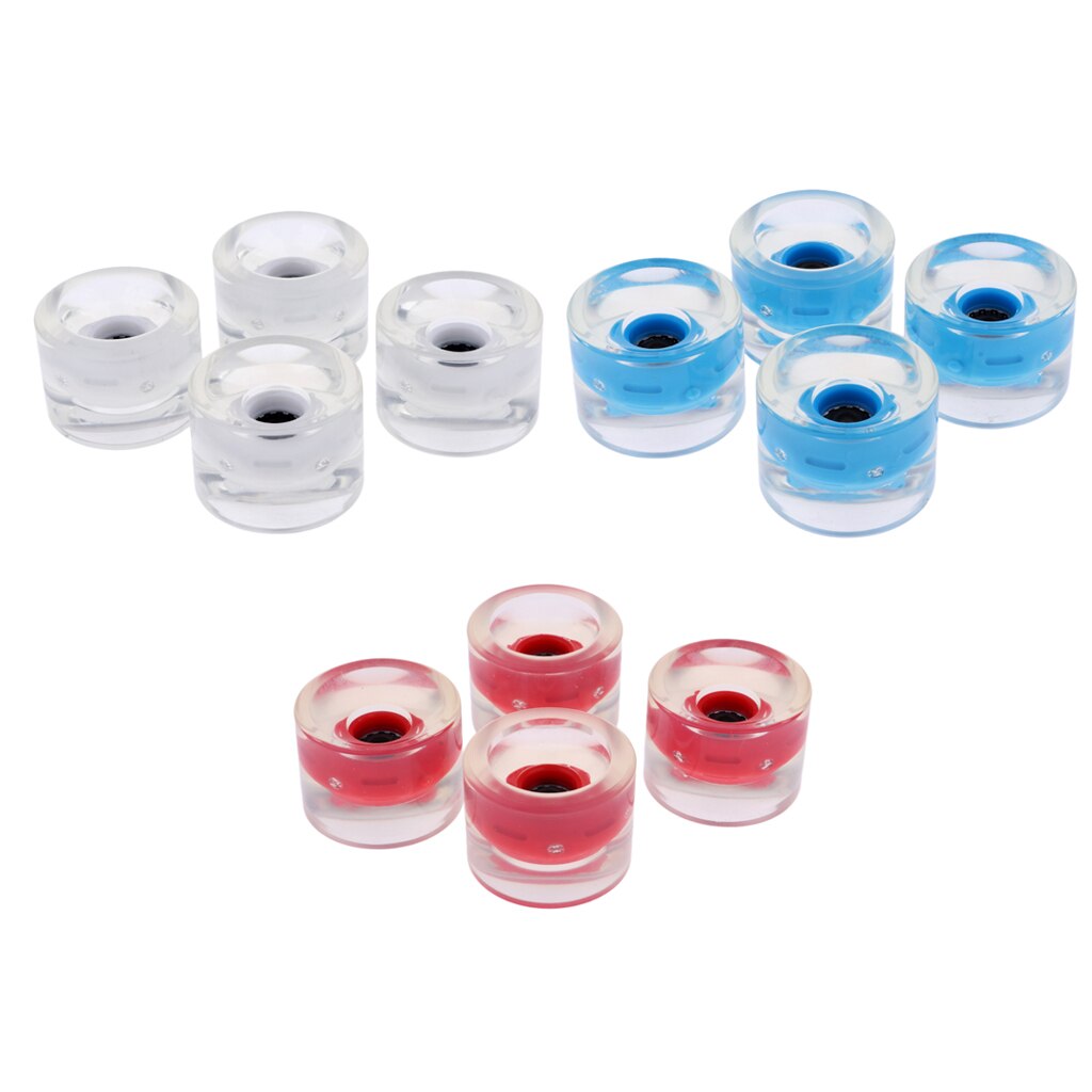 12pcs 70mm Longboard Light Up Wheels For Skateboard Cruiser Repair Rebuild