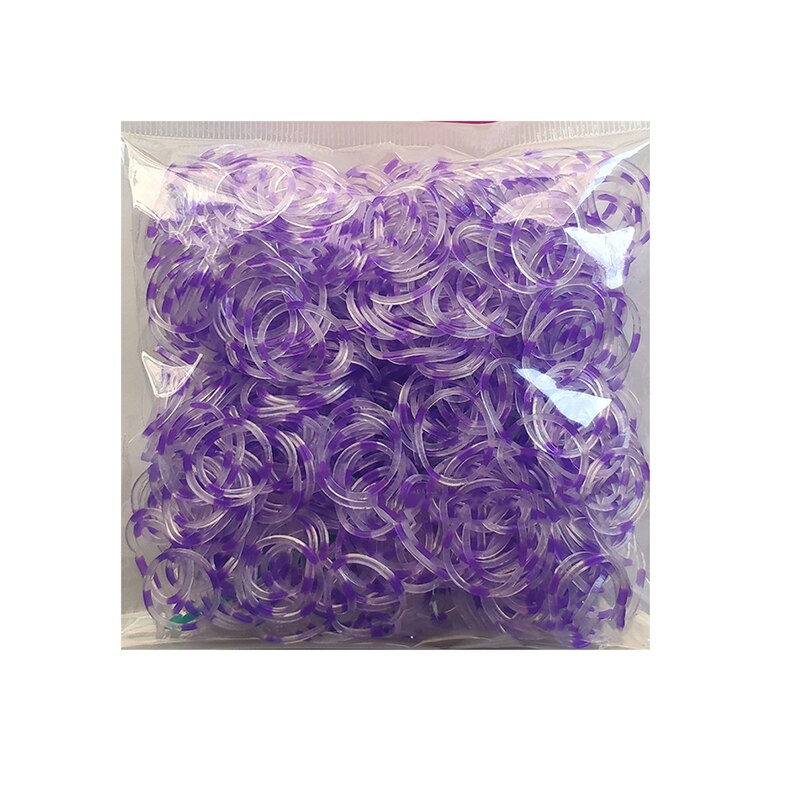 600 Stuks 46-60 Kleuren Loom Elastiekjes Armband Voor Kinderen Of Haar Rubber Loom Bands Maken Handmatig Geweven kleurrijke Diy Speelgoed Kerst