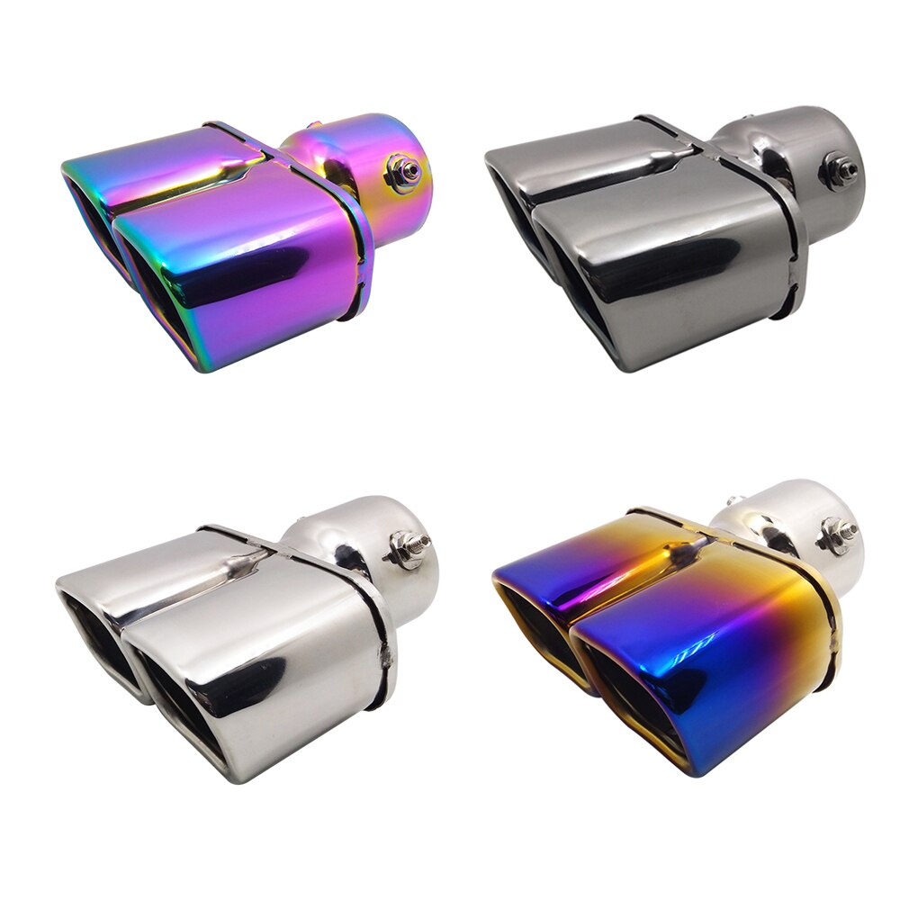 Double Entrance Exhaust Pipes Mufflers For MINI Cooper Mitsubishi Pajero Volkswagen Cadillac Hyundai Ford Fiesta Mercedes Benz