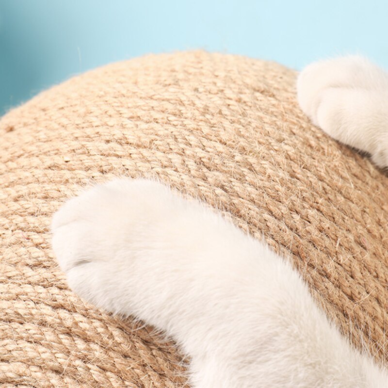 Kat Krassen Bal Hout Stand Kat Muur Meubels Sisal Touw Bal Speelgoed Kitten Klimmen Scratcher Board Slijpen Poot Schraper Wiel