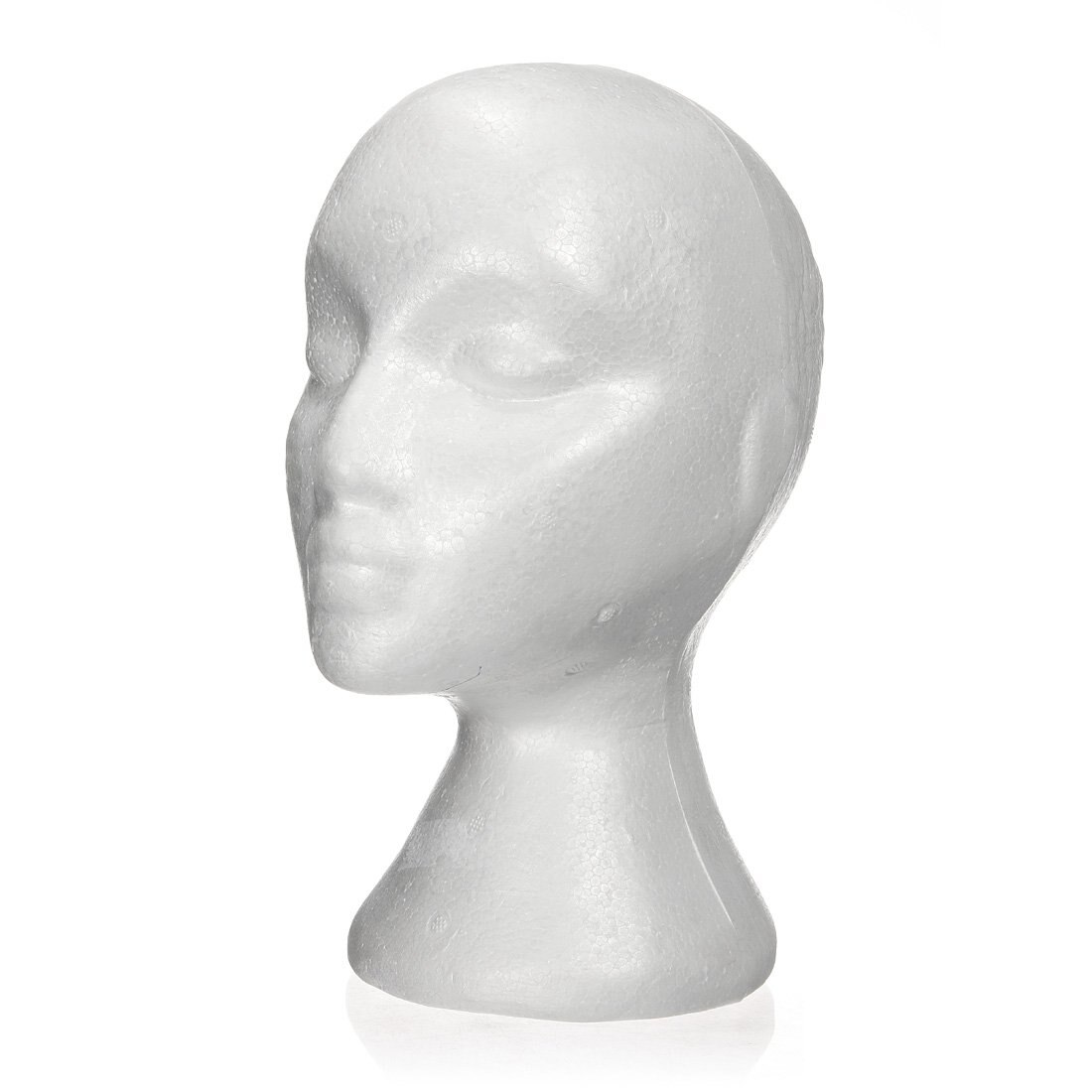 27.5 x 52cm Dummy / mannequin head Female Foam(Polystyrene) Exhibitor for cap, headphones, hair accessories and wigs Wom