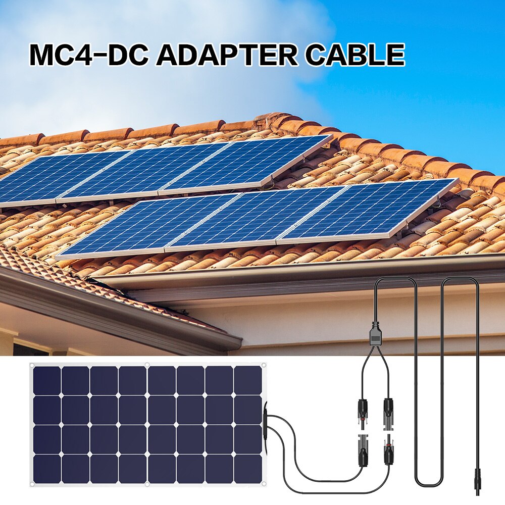 Connecteurs de panneaux solaires pour MC4, câble d'extension 16awg avec cc 5.5mm x 2.1mm cc 3.5x1.35mm cc 5.5x2.5mm pour centrale électrique, etc.