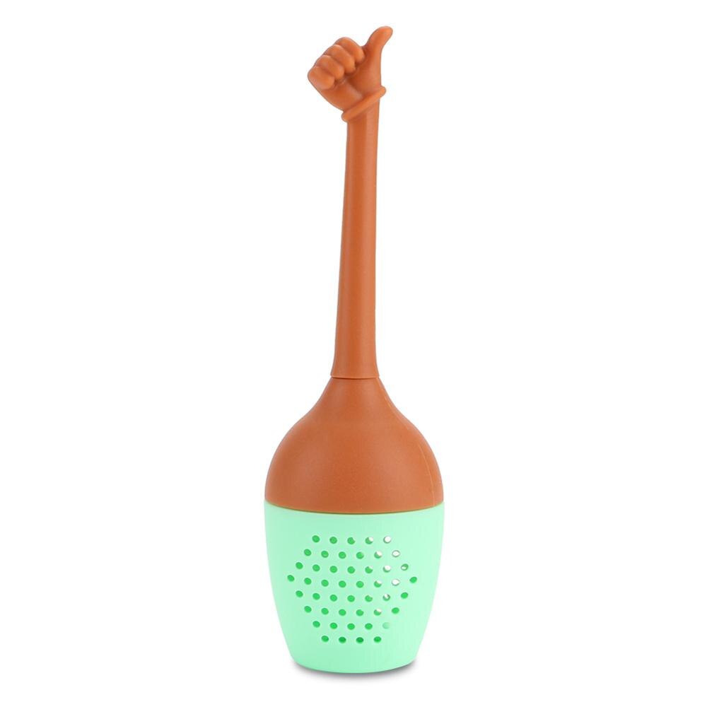Søde sjove hænder silikone te infuser te kaffe filter løs blade urte krydderi holder te si drikkevare tilbehør: D