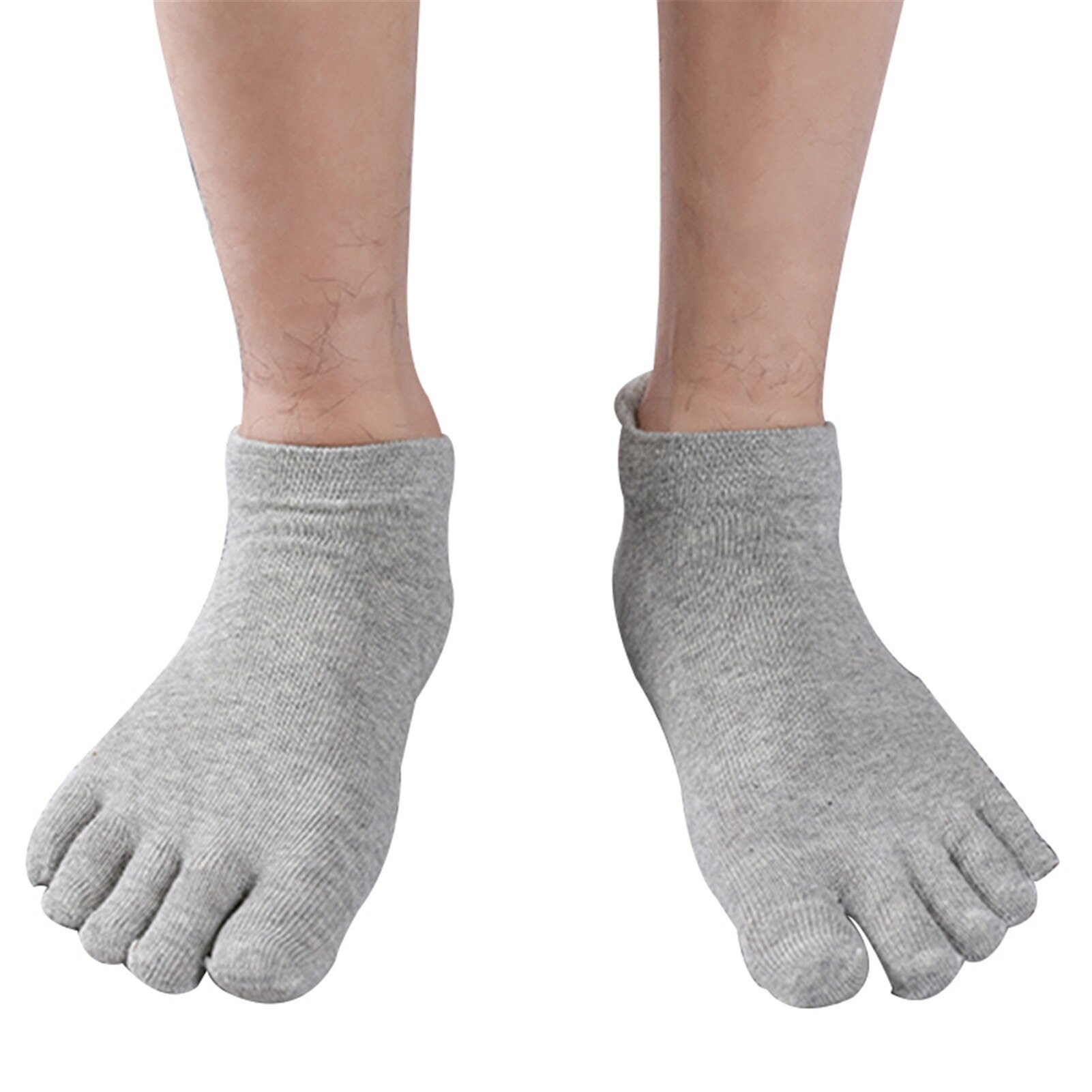Orthopedic Compression Socks Men's Toe Socks Ultra Low Cut Liner with Gel Tab Breathable