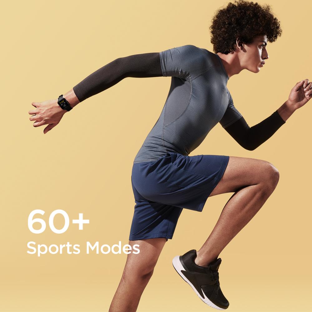 Amazfit – montre connectée Bip U, Version globale, moniteur d'activité physique, résolution 320*302, 60 Modes de Sport, Notification de Message
