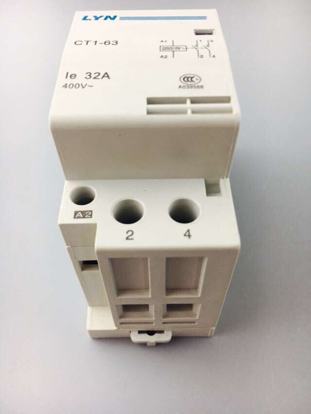 CT -63 32A 2P 2NO Household AC Contactor Starter LYN