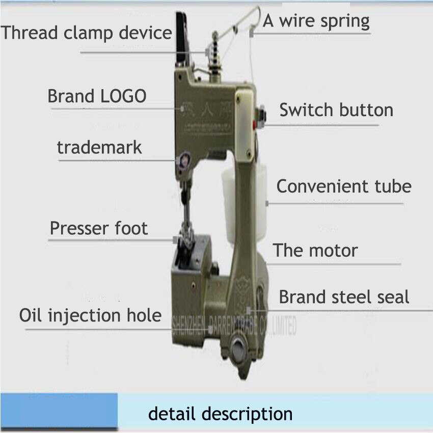 1PC GK9-8A Portable Manual sewing machines,Hand Packet machine,electrical portable sewing machine.rice bag seale