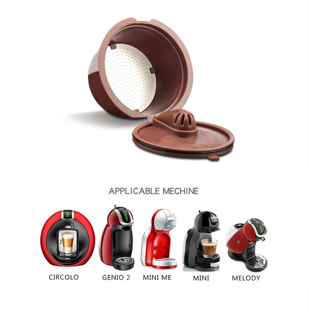 iCafilas wiederverwendbare Kaffeekapseln für Dolce Gusto, nachfüllbare Filter, Crema-Espresso-Kapseln, Tasse, Küchenwerkzeug