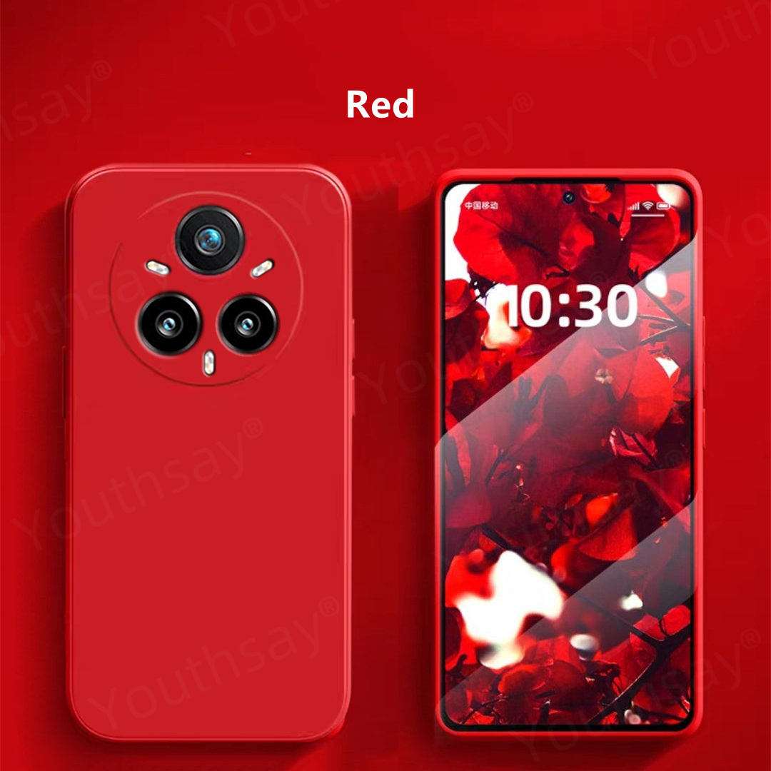 Voor Realme 14 Pro Plus Case Cover Realme 14 Pro + 5G Funda Coque Zachte Originele Vloeibare Siliconen Protector telefoon Case Realme 14 Pro: Rood / Voor iPhone 16 Pro Max