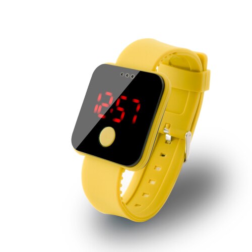 Écran tactile bracelet LED montres numériques pour hommes & dames & enfant horloge femmes montre-bracelet sport montre-bracelet Relogio Masculino: Jaune