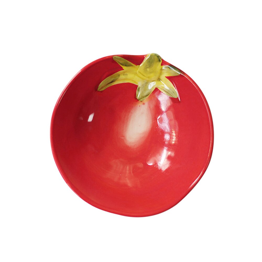 Cuenco de postre de cerámica japonesa con de tomate, plato para servir, plato para ensalada de frutas, 1 ud.