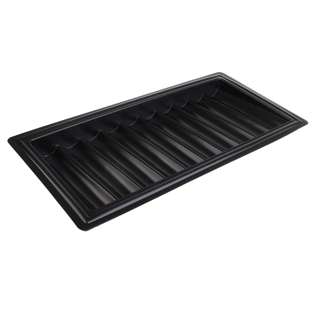 Poker chip brick fack förvaring kasinospel leveranser black box 18.50 x 8.97 x 1.49 inch