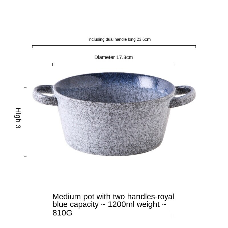 Cuenco de Ramen para microondas, recipiente de cerámica con personalidad creativa, olla de sopa, Cocina Para el hogar, fideos instantáneos BowlLB501: color3