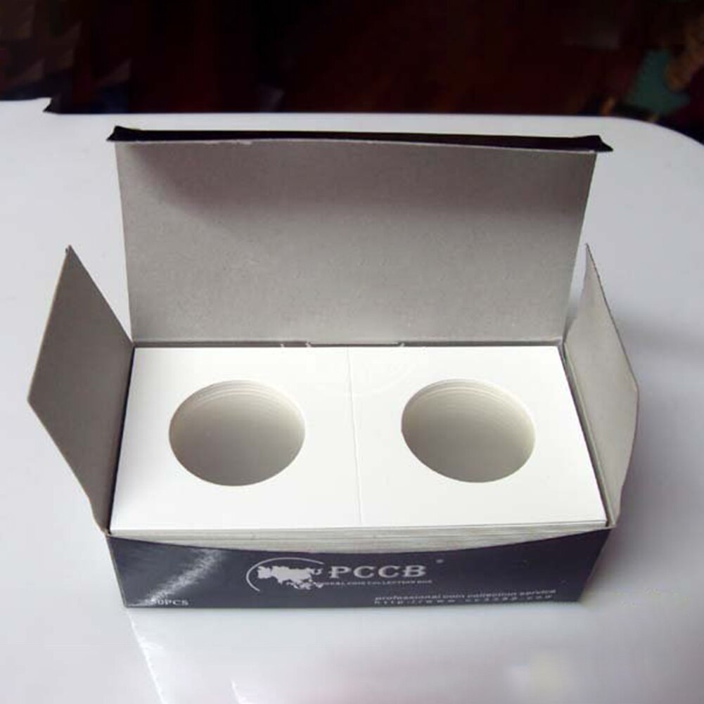 100Pcs Flip Display Storage Cardboard Holder Collection Supplies for 20.5/23/25/27.5/31.5/35mm Coin Держатель картонных монет