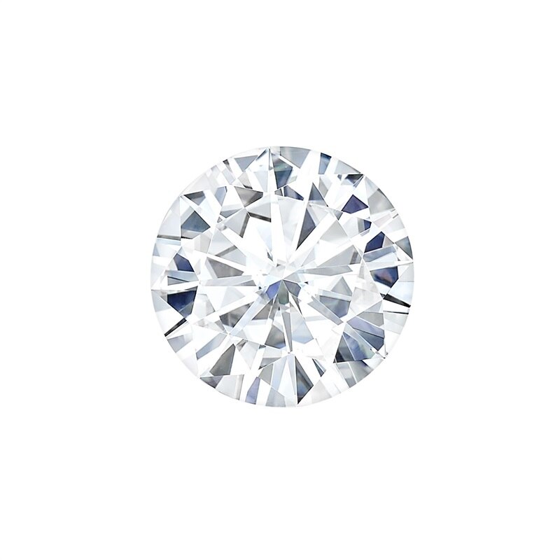 Moissanite en vrac pierre GH couleur ronde brillant coupe 1.0ct Carat 6.5mm VVS bricolage matériel laboratoire diamant Bracelet anneau bijoux