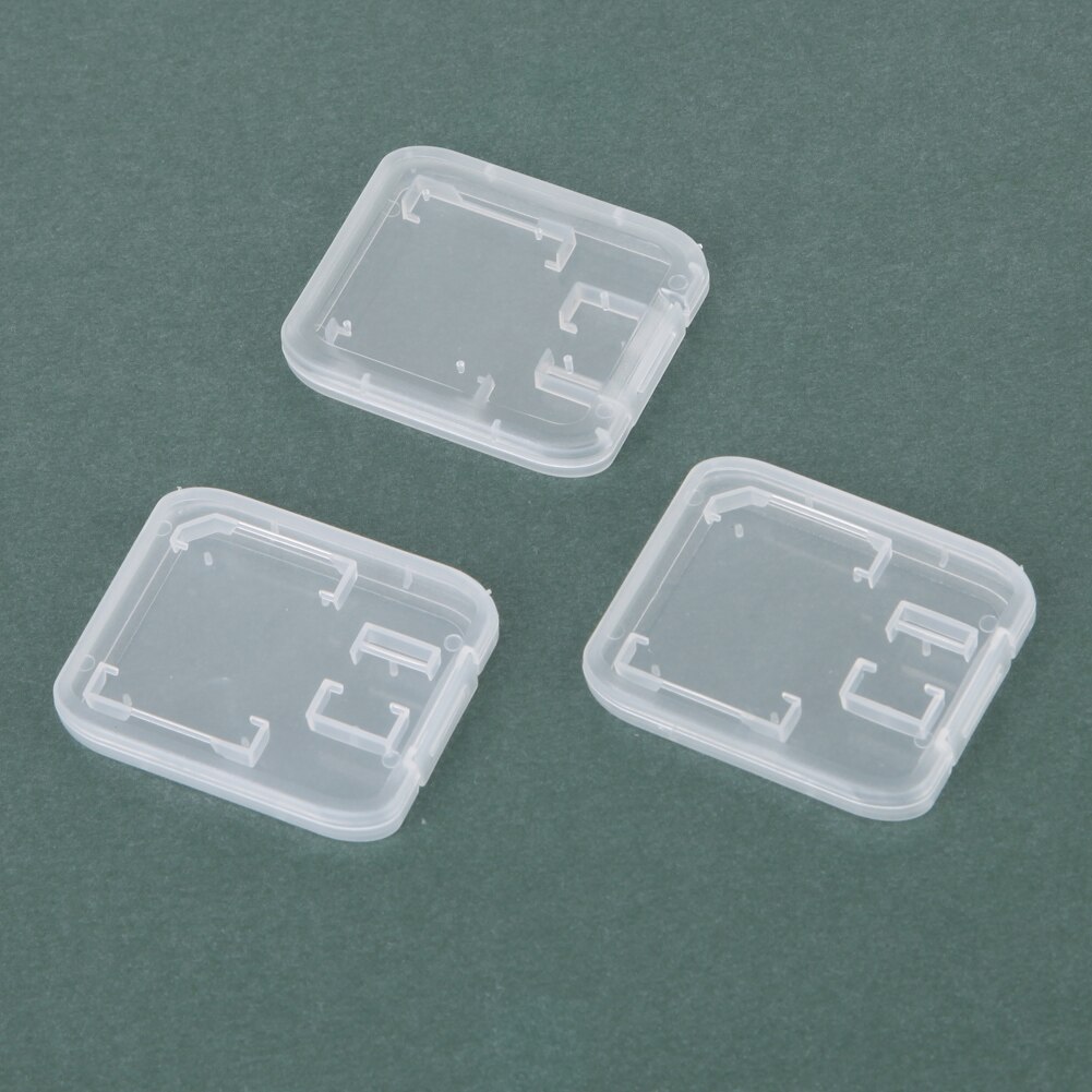 10PCS Memory Card Case Plastic Storage Card Box Transparent Standard SIM SD SDHC MS TF Protector Holder Box Carry Storage Box