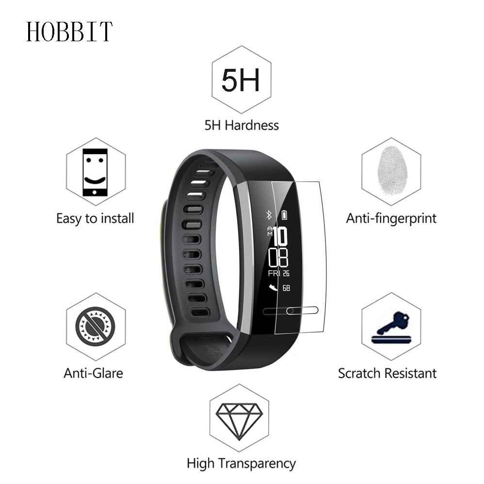 2Pack Screen Protector Full Coverage Soft TPU Anti-explosion Smart Band Wristband Film For Huawei Eris-B29 Band 2 Pro eris B29