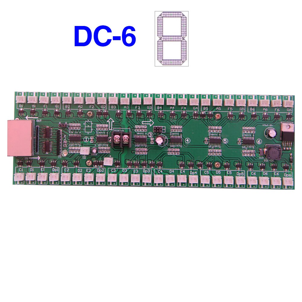 LED Display Drive Card Connect Use for 6" inch to 15" inch LED Digital Number, LED Module