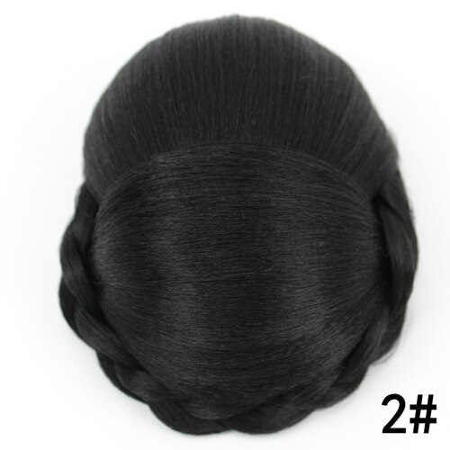 JOY &amp; BEAUTY-moño de pelo sintético para mujer, moño de pelo trenzado, rodillo de rosquilla, pieza de cabello de fibra de alta temperatura, 6 colores: s172