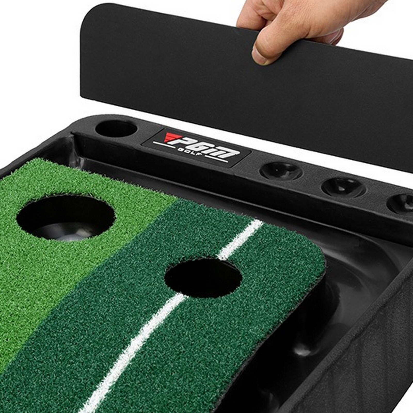 Golf Putting Trainer Training Tool Golf Putting Mat Driving Trainer Putter Practice Pad Practice Chipping Hitting Carpet Green