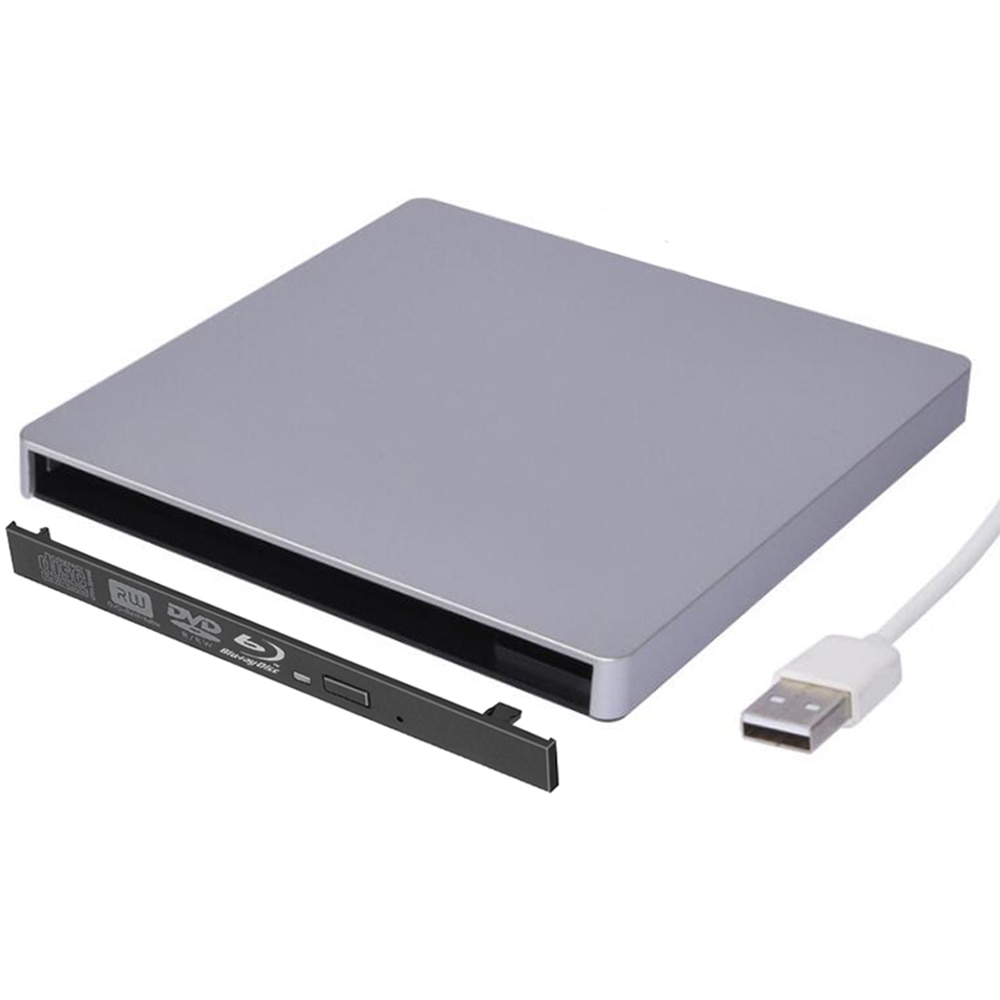 9.0/9.5mm USB 2.0 SATA Optical Drive Case Kit External Mobile Enclosure Blu-Ray DVD/CD-ROM Case For Notebook Laptop: 9.5mm Blu-Ray