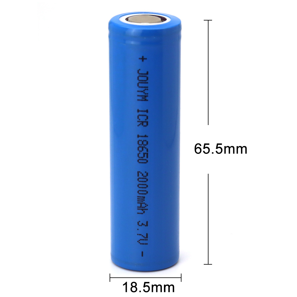 True capacity 100% original 18650 battery 3.7v 2000mah 18650 rechargeable lithium batteries