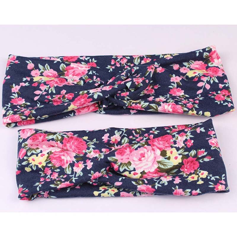 2 Stks/set Mom Moeder & Dochter Kids Baby Meisje Boog Hoofdband Haarband Accessoires Ouder-kind Familie Hoofddeksels: Pattern 4