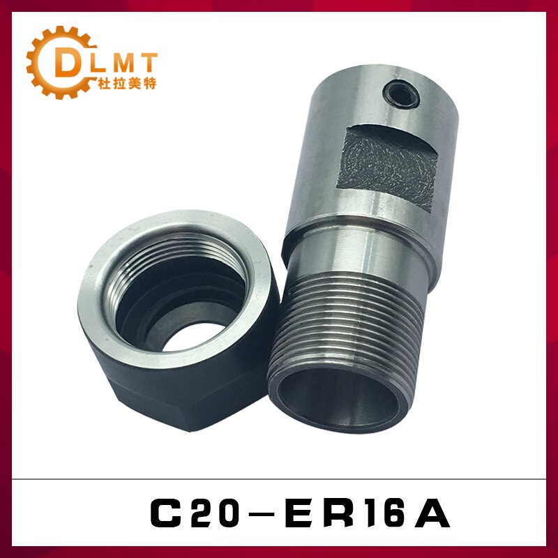1PCS C20 ER16 Collet Chuck Shaft Lathe Tools Spindle Extension Rod 5MM 6MM 8MM 10MM CNC Machining Center Milling Machine