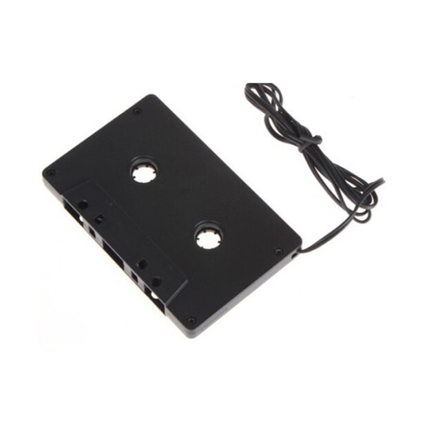 Car Black Cassette Adapter Voor MP3 Ipod Nani Cd Md