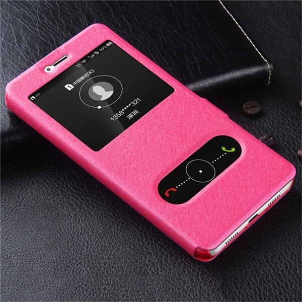 Original Brand PU Leather Cover for LG Q6 Luxury Wallet Case Holder Stand Flip Case for LG Q6 Kickstand Phone Bag Shell: rose red