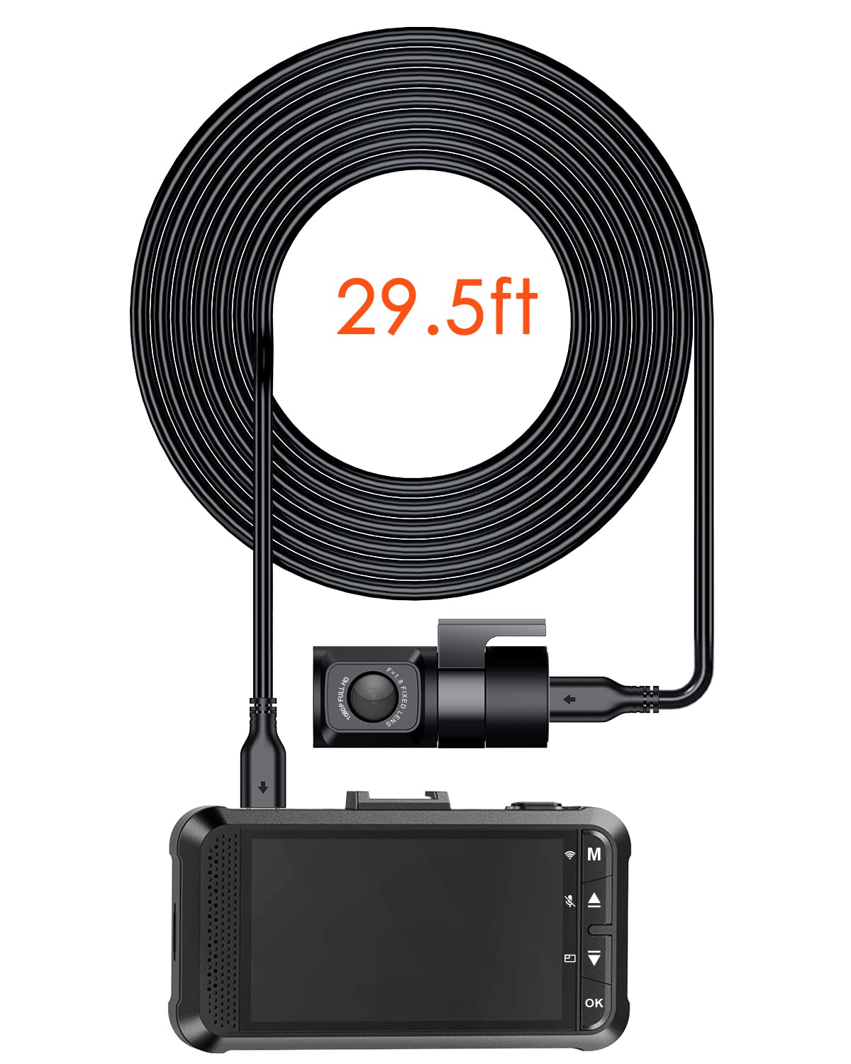 Vantrue Rückkamerakabel für N4, X4S Dashcam, kompatibel mit SUV/aufsammeln/Lastwagen/Minivan/Sedans/Anhängern