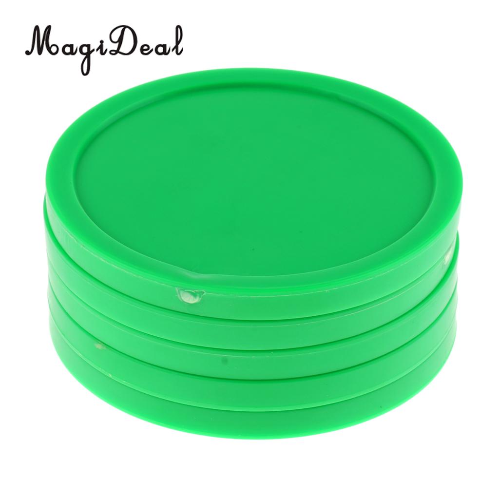 Magideal 5 stuks 82mm groene airhockey vervangingspucks voor speltafels, apparatuur, accessoires