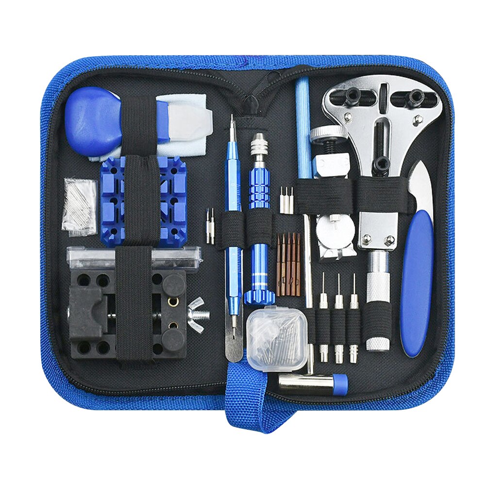 Kit d'outils de réparation pour ouvre-montre, 212 pièces, couteau à levier d'horloge, tournevis, ensemble de marteau à broche, horloger, accessoire de lien de bande,: 208pcs