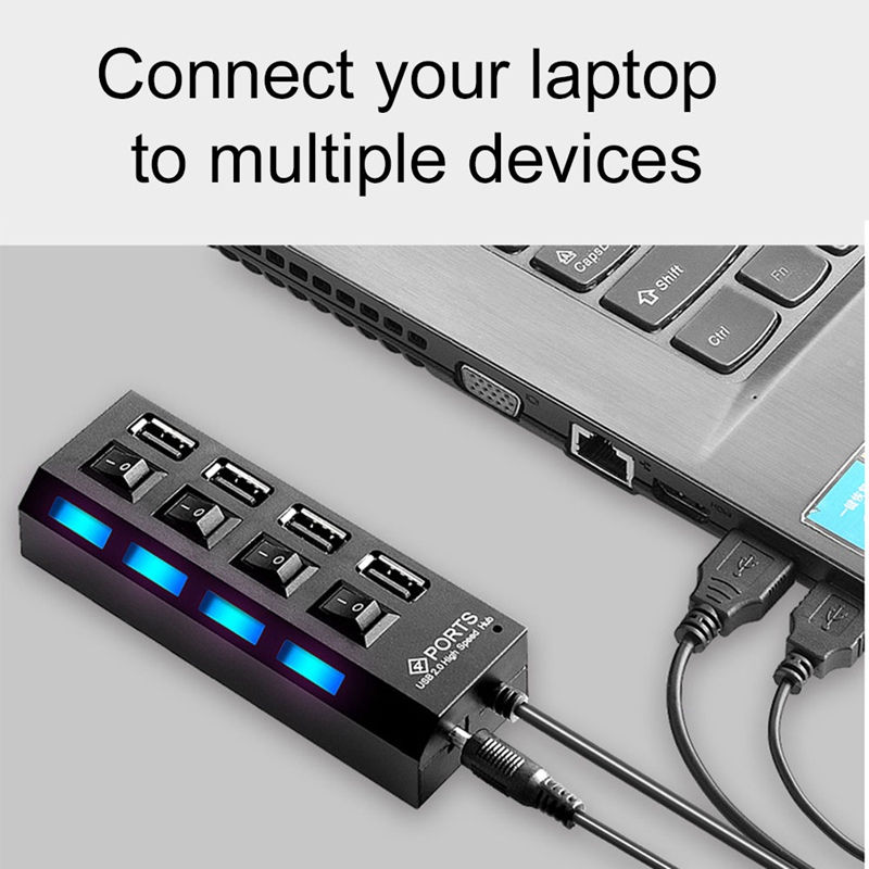 4/7 porte usb hub 2.0 3.0 højhastigheds usb splitter expander multi-port uafhængig switch til pc laptop windows