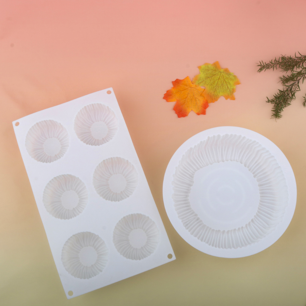 1 o 6 celle Bobina cilindrica struttura design mousse Torta Stampo Francese dolce Stampo da forno Budino fai da te dolce Stampo per cioccolato