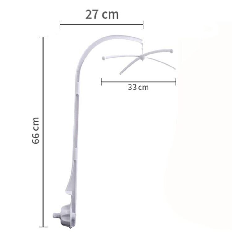 Baby Rammelaar Speelgoed 0-12 Maanden Wit Rotary Mobiele Op Het Bed Pasgeboren Muziekdoos Bed Bel Speelgoed Houder beugel Baby Speelgoed Voor Jongen Meisje: TA061 Bracket