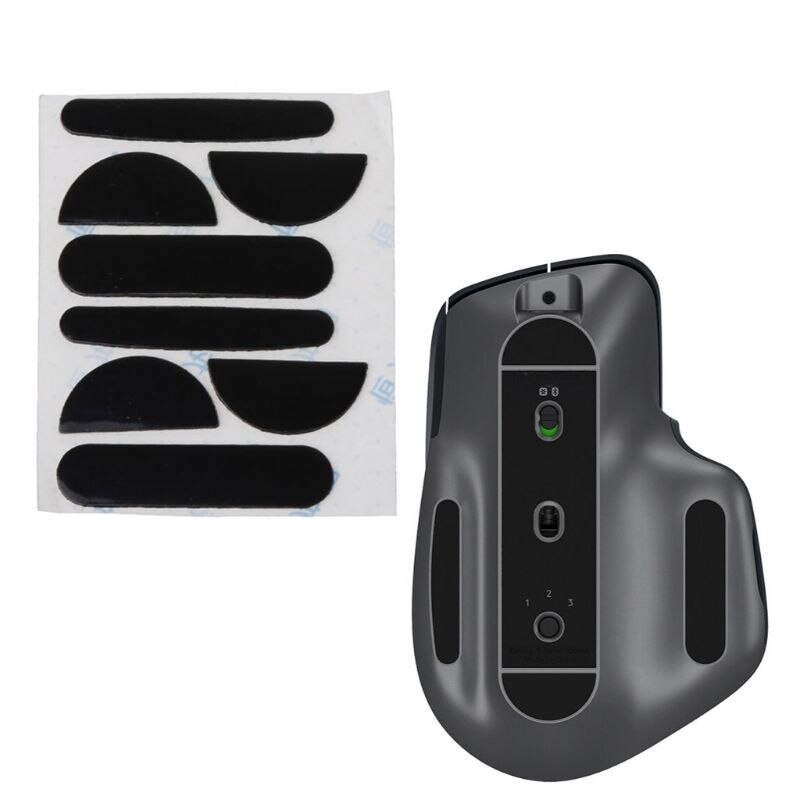 2 set 0.6mm piedini per Mouse neri pattini per Mouse adesivi per Mouse Pad per logitech MX Master 3 Mouse C26