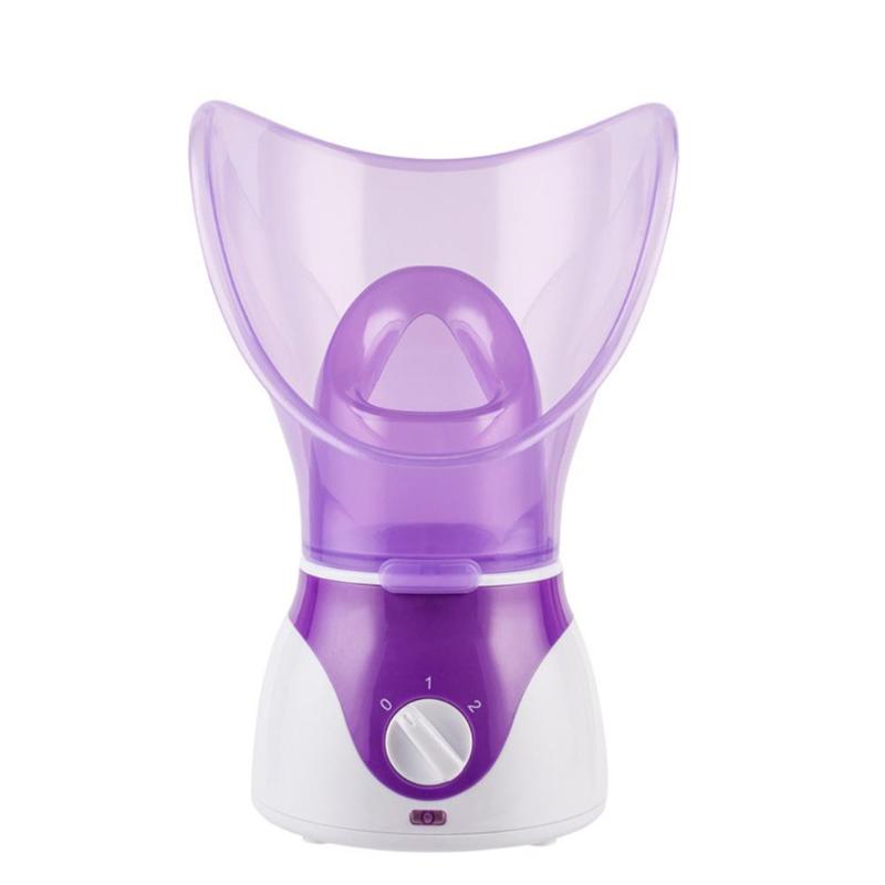 Facial Steamers Deep Cleaning Beauty Face Steaming Machine Facial Steamer Facial Thermal Sprayer Skin Care Tool: Purple US