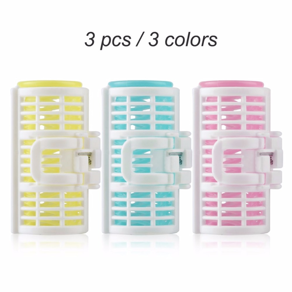 3 pcs/lot bigoudi pince à ressort poignée rouleaux bricolage coiffure usage domestique Salon magique frange bigoudi rouleau beauté outil de coiffure