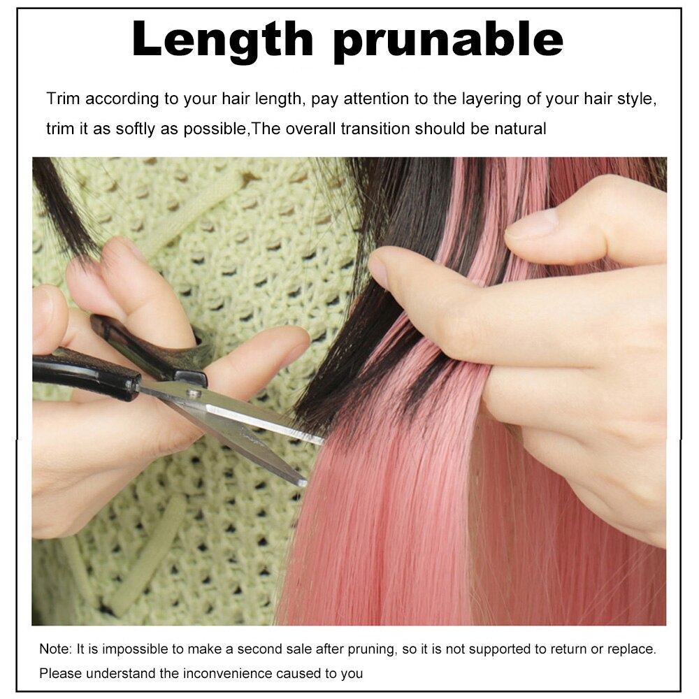 Xg color strip extension 22 tommer clip in hair extensions lange lige ombre frisurer 8 farver tilgængelige til kvinder hovedbeklædning