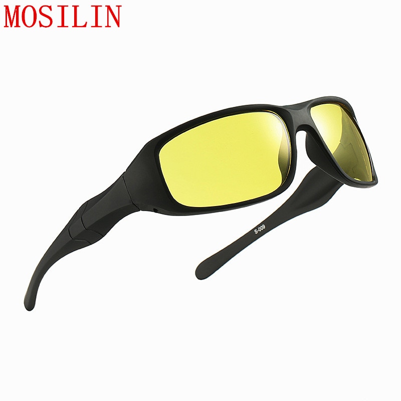 Mærke natkørebriller anti-glare briller til sikkerhedskørsel solbriller gul linse nattesynsbriller