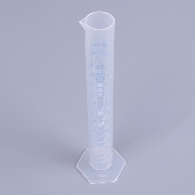 1Pcs 100ml Graduated Cylinder Measuring Cylinder Blue Scale Acid And Alkali Resistant Measuring Cylinder