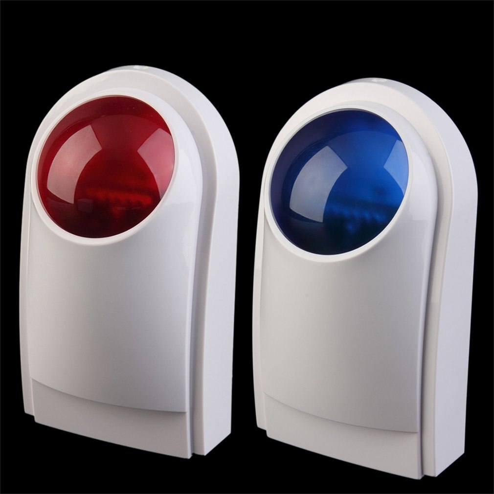 LESHP Security Alarm System For Wif GSM PSTN Home Wireless Outdoor Waterproof Sound Strobe 105db Flash Alarm Siren