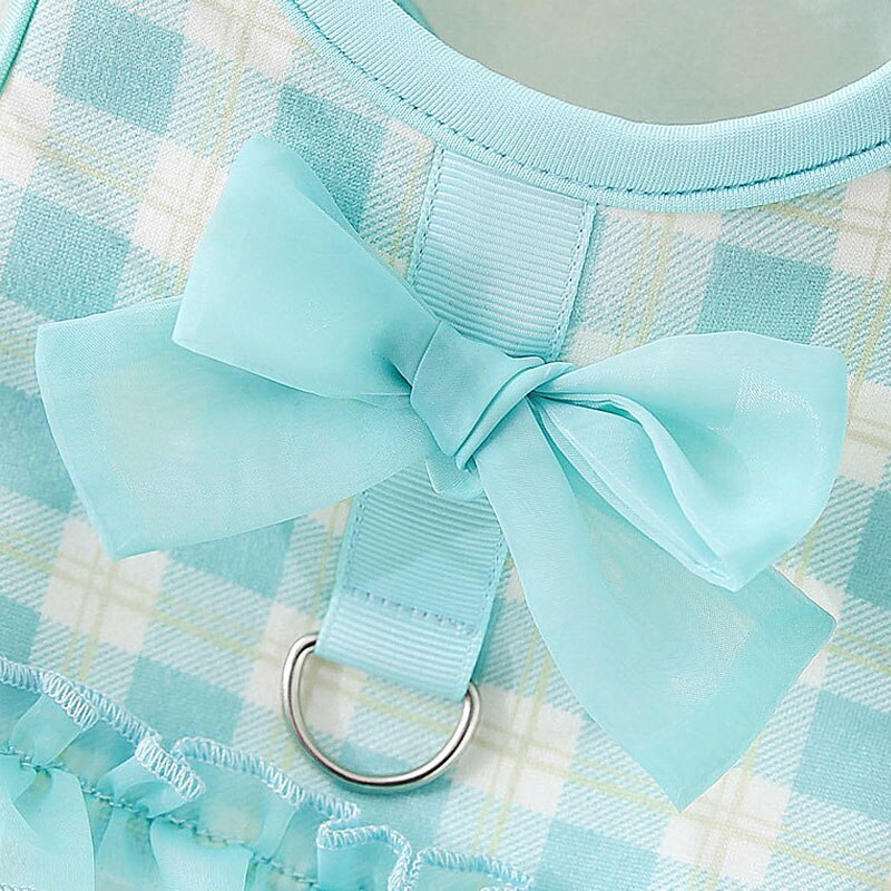Falda de tul a la para perro y gato, ropa con pajarita, vestido de princesa para niñas, arnés sin tirones, chaleco para perros pequeños y medianos, Chihuahua y PUG