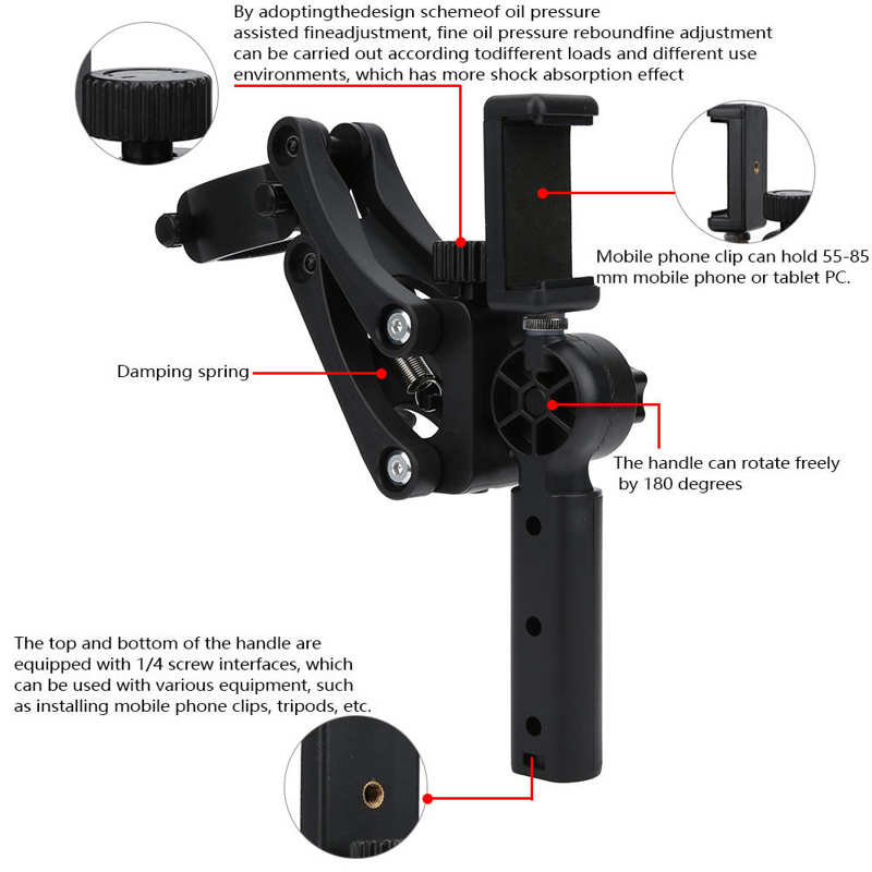 Foto Studio 4 Axis Stabilizer Handgreep Arm Handheld Demping Beugel Voor Fimi Palm Balhoofd Camera Foto Studio