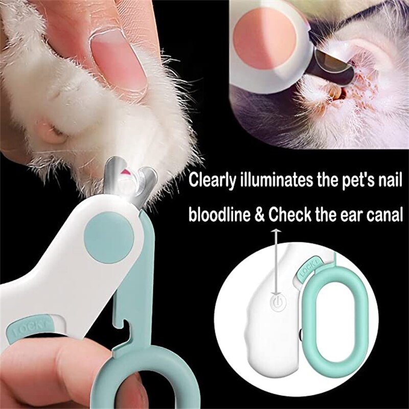 Cat Dogs Nail Clipper Cutter With Led Light Scissors, Suit for Dog Grooming Tool Trimmer Pet Nail Clippers Products