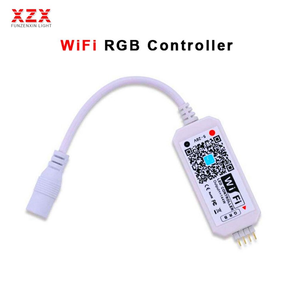 Mini RGB Wifi Controller Magie Hause Für Led Streifen Panel licht Timing Funktion 16 millionen farben Smartphone Steuerung DC12V