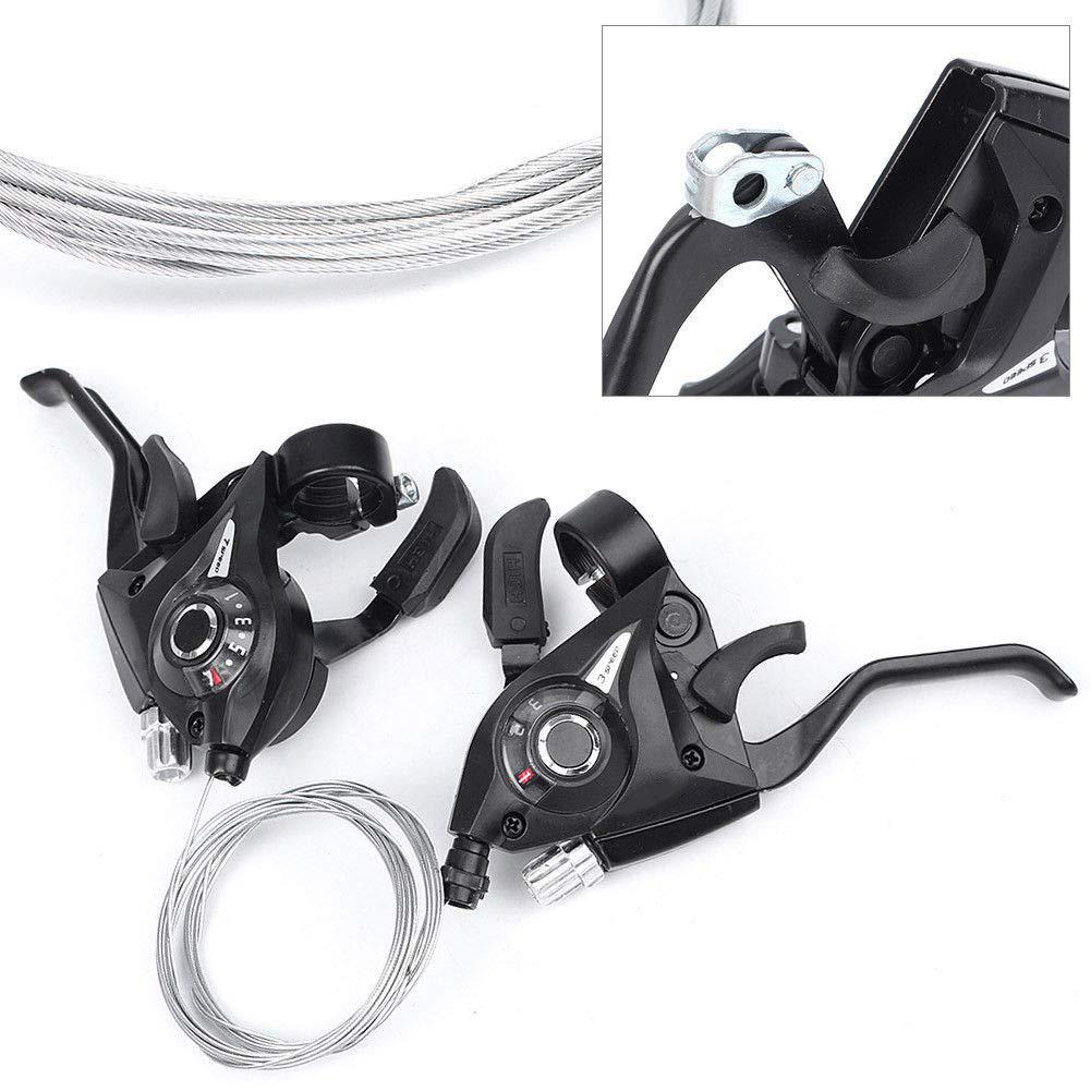 1Pair 21 Speed Bicycle Shifter Brake Conjoined Derailleurs Mountain Road Bike Cycling Disc Handle Shifter Levers For MTB