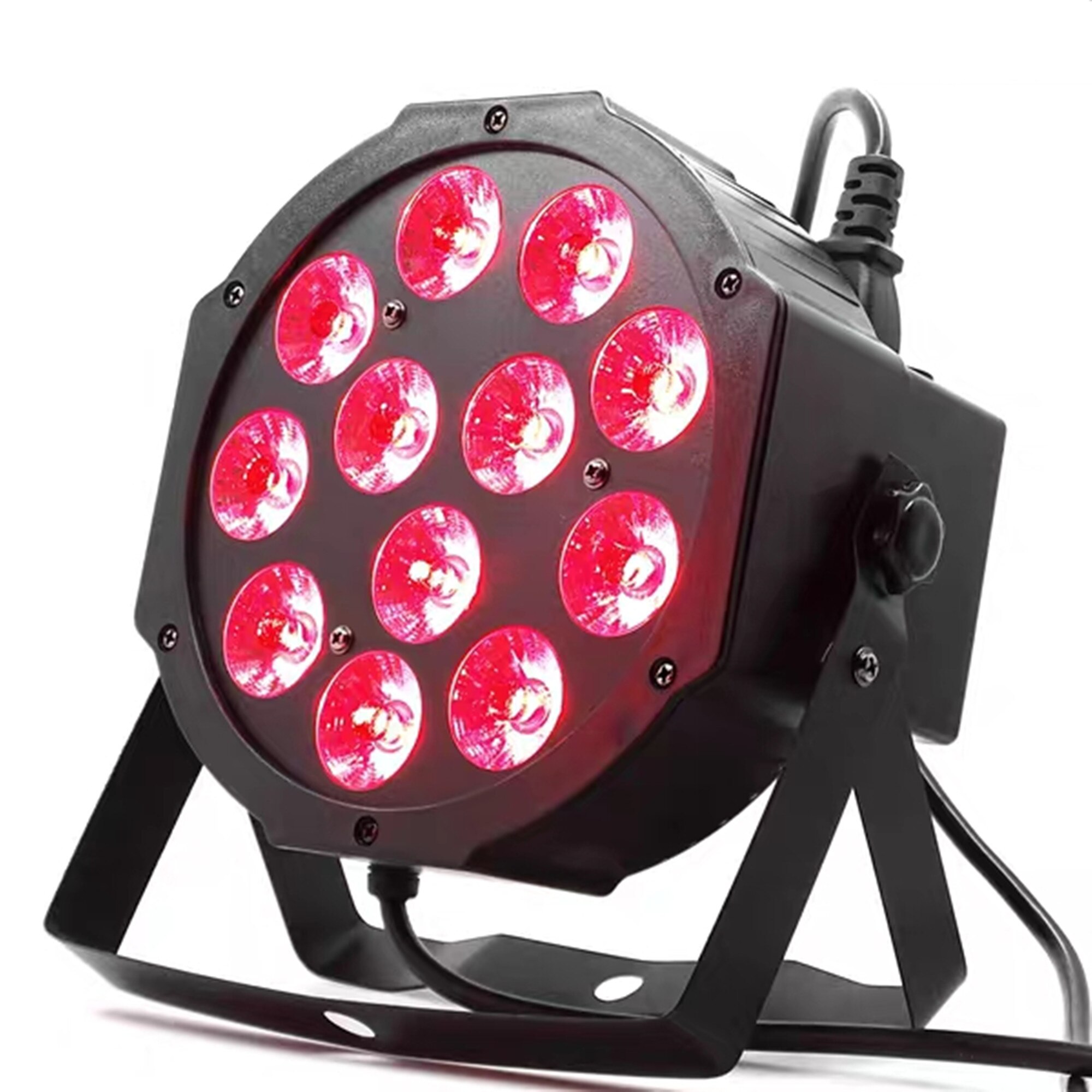 12x12W led Par lights RGBW 4in1 flat par led dmx512 disco lights stage dj equipment