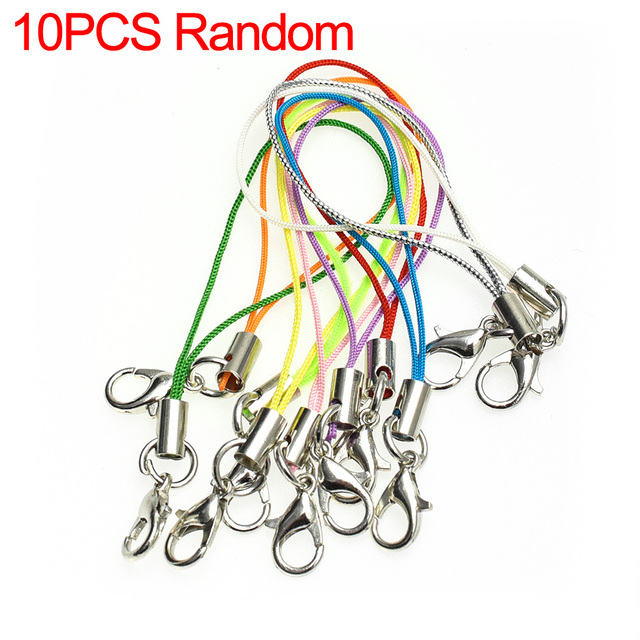 1/30 sztuk smycz na nadgarstek do telefonu komórkowego smycz Lariat sznury zapięcie karabińczykowe liny breloki haki pasek do telefonu komórkowego ciąg: Srebrny/szary